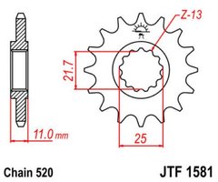 JT JTF1581.16 - Зірка передня