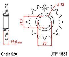 JT JTF1581.16 - Звезда передняя