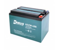 Акумуляторная батарея ORBUS 6-DZM-100 Carbon 12V 100 Ah (330 x 171 x 214) 30кг, Q2/48