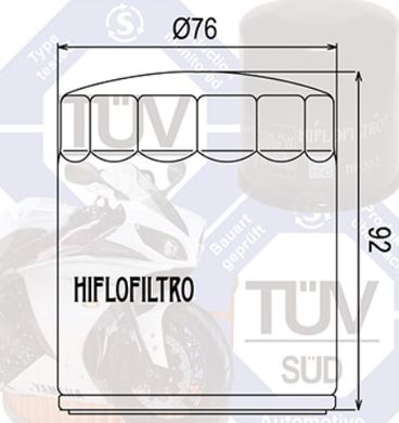 ISON IS170B - Фильтр масляный HARLEY-DAVIDSON FLSTC, XL (HF170B)