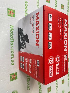 YTZ14S MAXION (GEL) Мото акумулятор гелевий, 12V, 11,2Ah, 150x87x110 мм, 3,55кг