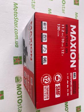 YTZ14S MAXION (GEL) Мото аккумулятор гелевый, 12V, 11,2Ah, 150x87x110 мм, 3,55кг