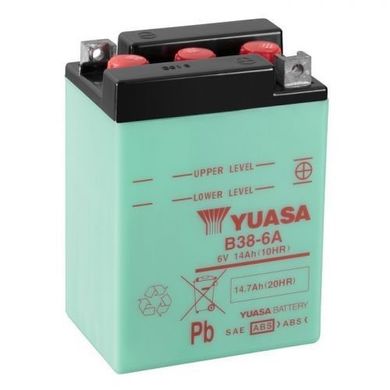 YUASA B38-6A Акумулятор 14.7 А/ч, 119х83х161 мм