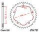 JT JTA751.42 - Звезда задняя легкосплавная (требует адаптера JTA750B) DUCATI 916, MONSTER, STREETFIGHTER 800/848/916 1994-2015