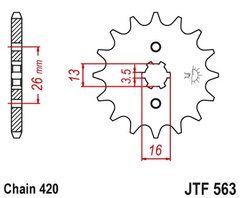 JTF563,12 Звезда передняя
