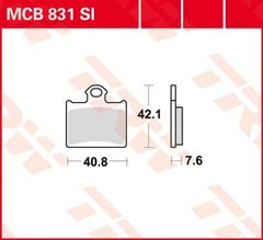 LUCAS MCB831SI - Тормозные колодки