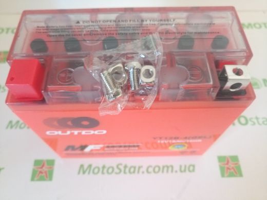 Аккумулятор YT12B-BS Outdo, 12V 10А, гелевый, 150x69x130мм