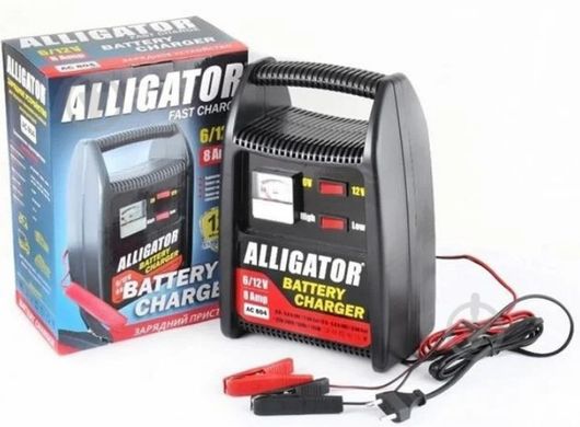 Зарядний пристрій Alligator AC804 6/12В, 8А, 15-120 А/год