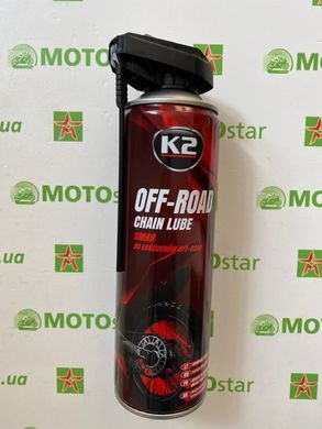 Cмазка для цепей мотоцикла K2 CHAIN LUBE OFF-Road 500мл. W140, 500 мл