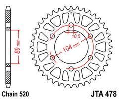 JT JTA478.43 - Звезда задняя легкосплавная