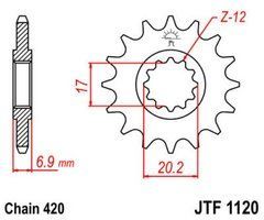 JT JTF1120.14 - Звезда передняя