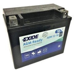 EXIDE SLA12-10 / AGM12-10 Мото аккумулятор 10 Aч, 150 A, (+/-), 150x87x130 мм