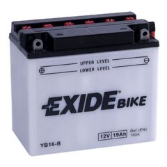 EXIDE YB16-B Акумулятор 19 А/ч, 190 А, (+/-), 175х100х155 мм