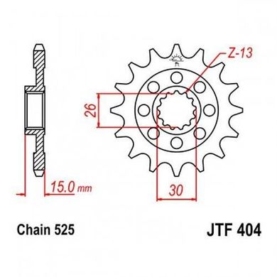 JT JTF404.17 - Зірка передня