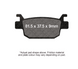EBC SFA415 - Тормозные колодки скутерные задние HONDA SH 125/150/300i 06435K40F02