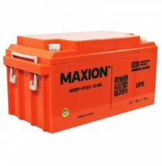 Aкумуляторна батарея гелева Maxion 12V 65Ah MXBP-OT65-12 UPS GEL, 350х165х180мм