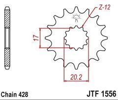 JTF1556,12 Звезда передняя