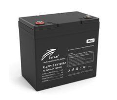 Акумуляторна батарея Ritar LiFePO4 12,8V 100Ah mini, 1280Wh BMS50@4S 229х138х210 мм, 9.9кг