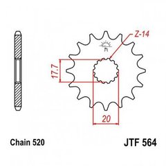 JT JTF564.14 - Звезда передняя