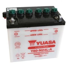 YUASA Y60-N24L-A Мото аккумулятор 28 А/ч, 300 А, (-/+), 184х124х175 мм