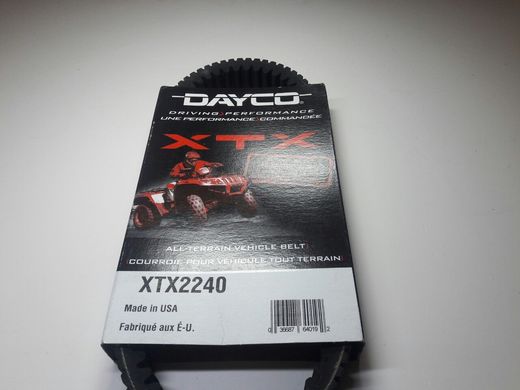 DAYCO, DY xTx2240 - Ремінь варіаторний посилений 30x852. Розміри: 30,0 x 852,5 мм