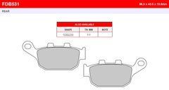 FE FDB531P - Тормозные колодки BUELL BLAST, M2, S1, S3, S3T, X1, X1W, XB12R, XB12S, XB12SS, XB12X, XB9S; HONDA CB 125-1200 1986-2020