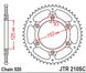 JT JTR210.52SC легкая самоочищающаяся задняя звездочка