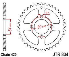 JTR834,38 - JTR834 (стальная задняя звездочка)