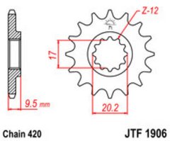 JT JTF1906.14 - Звезда передняя
