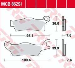 LUCAS MCB862SI - Тормозные колодки (FDB2274SG, FA618TT, BRP 705601015)