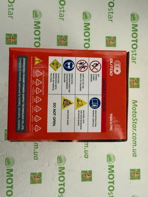 Аккумулятор OUTDO YTZ12S GEL 12V, 11,2Ah/10HR, 200А, 150x85x112 мм