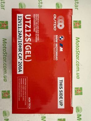 Аккумулятор OUTDO YTZ12S GEL 12V, 11,2Ah/10HR, 200А, 150x85x112 мм