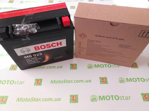 Акумулятор BOSCH 0092M60230 (YTX20L-BS) 18 А/г, 250 А, (-/+), 175х87х155 мм