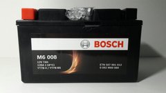 Мотоакумулятор BOSCH M6008 0 092 M60 080 12V, 6,5Ah, д. 150, ш. 65, в.94, електроліт в к-ті, вага 2,7 кг