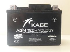 KAGE KGX4L-BS Мото акумулятор 3.5 A / ч, 45 A, (- / +), 114x71x87 мм