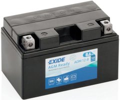 EXIDE SLA12-8 / AGM12-8 Мото аккумулятор 8,6 А/ч, 145 А, 150х87х93 мм