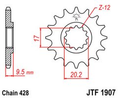 JT JTF1907.14 - Звезда передняя