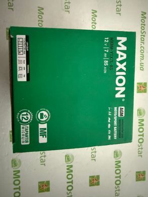 Аккумулятор MAXION MXBM-YTX7L-BS AGM (12V, 7Ah), 113x70x132 мм