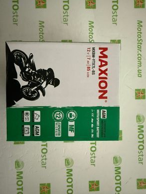 Аккумулятор MAXION MXBM-YTX7L-BS AGM (12V, 7Ah), 113x70x132 мм