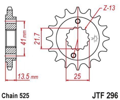 JT JTF296.15RB HONDA NV, VLX, VT, XL 400-700 1988-2013