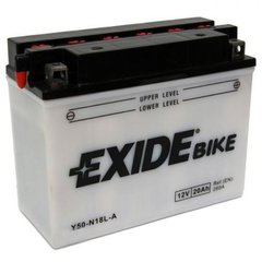 EXIDE E50-N18L-A / Y50-N18L-A Мото аккумулятор 20 А/ч, 260 А, (-/+), 205х90х162 мм