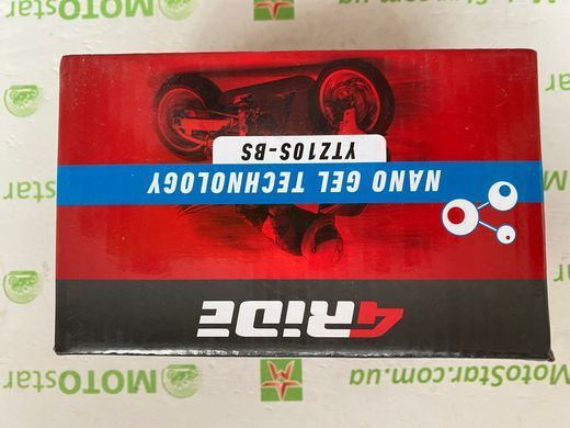 YTZ10S-BS 4RIDE NANO GEL 12V 8.6Ah 190A L+, 150x86x94мм, вага 2,865кг