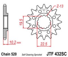 JT JTF432.15SC - Звезда передняя