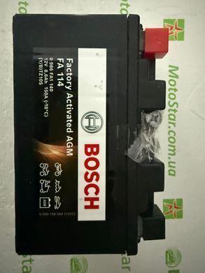 Акумулятор BOSCH Y/B TZ10S 0 986 FA1 140 (+/-) (YTZ10S-4; YTZ10S-BS) M6 AGM, 12V 8.6Ah 150A