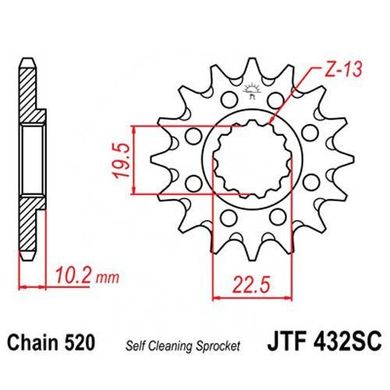 JT JTF432.15SC - Зірка передня