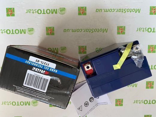 Аккумулятор Bajaj Boxer YTX7L-BS 4RIDE Nano GEL 12В 7Ah 120А P+ 113x69x130мм, вес 2,42кг