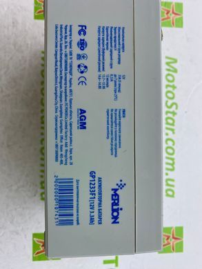 Акумуляторна батарея MERLION AGM GP1233F1 12 V 3,3Ah (134x66x60 (65) ), 1.215 кг Q10