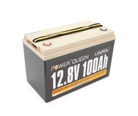 Аккумуляторная батарея LiFePO4 Power Queen BASIC 12.8V 100Ah, 1280Wh, BMS 100A, 330*170*220мм