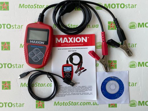 Тестер для акумуляторов MAXION BA 101 (Аналізатор) 12V/220Ah/2000А