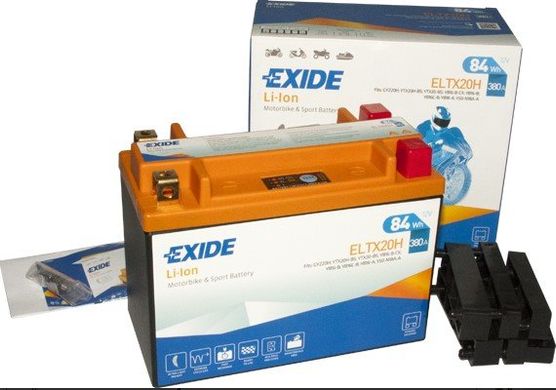 ELTX20H - EXIDE - 84WH / 380A 12V L + / Акумулятор LI-ION, вага 1,3кг